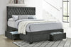 4 Draw Storage & Platform Bed - Charcoal