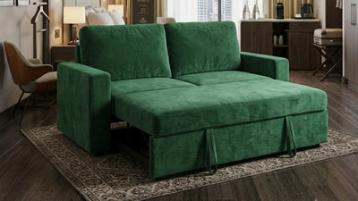 Vincenzo Sleeper Sofa Velvet Green
