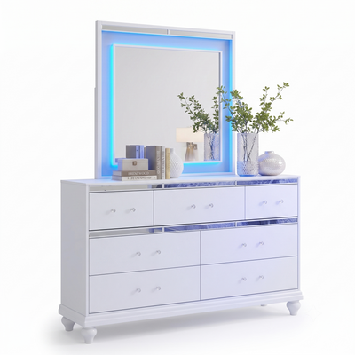White LED Dresser
