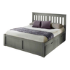 York Platform Storage Bed - Gray