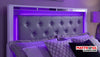 White LED 3 Piece Bedroom Set