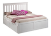 York Platform Bed - White