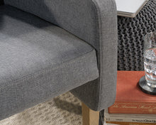 Load image into Gallery viewer, Gray Tweed with Faux Woodgrain Accent Chair
