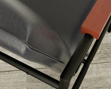Load image into Gallery viewer, Black Leather Lounge Chair - Accent Chair
