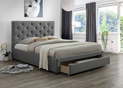 Large Front Draw Platform Storage Bed