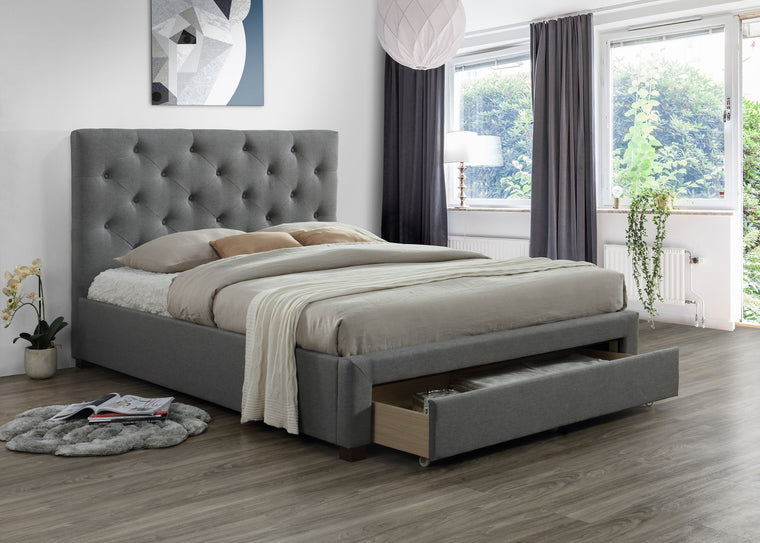 Large Front Draw Platform Storage Bed
