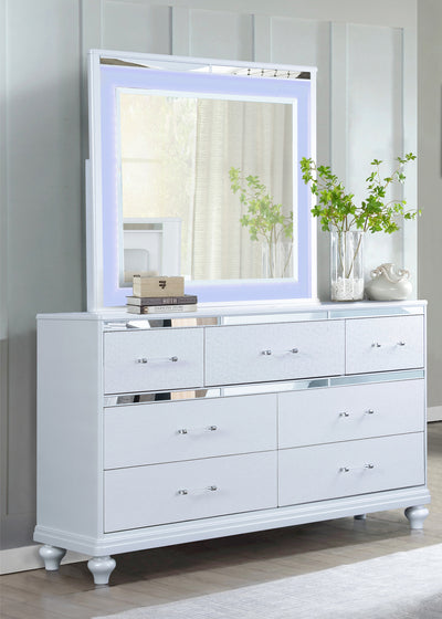 White Up Light Dresser