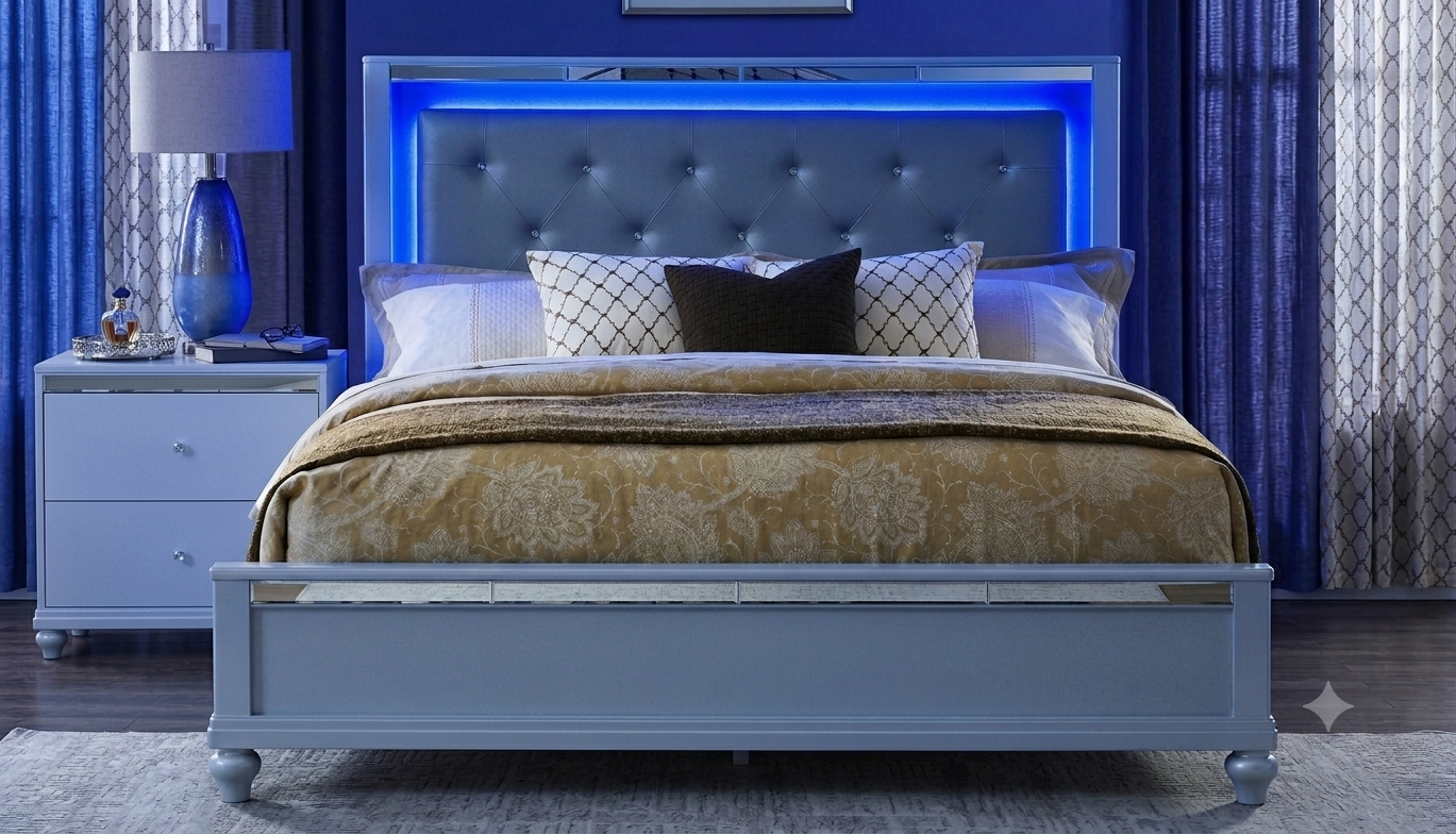 White LED Color Changing Light Bed - 7 Colors