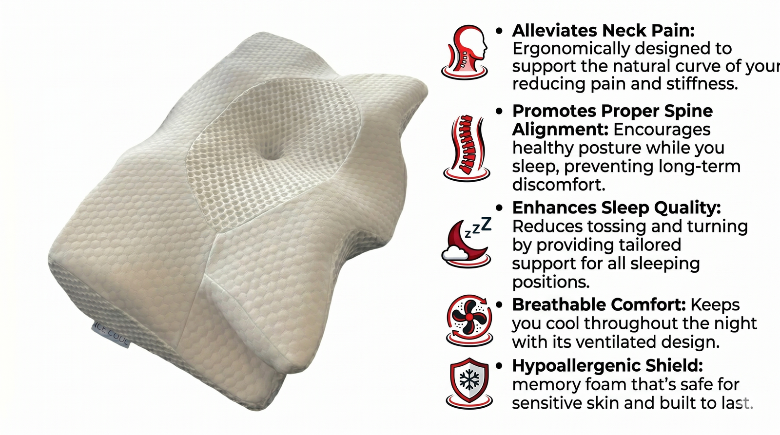 Butterfly Ergonomic Pillow