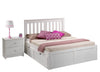 York Platform Bed - White
