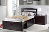 Berkley Espresso Platform Storage Bed