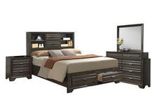 Load image into Gallery viewer, Bookcase Platform Bed W/ Draws
