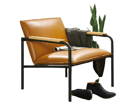 Carmel Leather Lounge Chair - Accent Chair