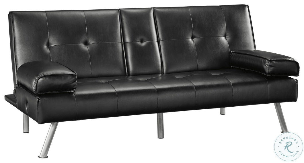 Klik Klac black sofa sleeper Including dual cup holders