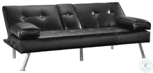 Load image into Gallery viewer, Klik Klac black sofa sleeper Including dual cup holders
