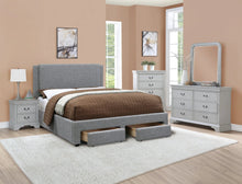 Load image into Gallery viewer, Boss Grey Fabric Storage Platform Bed
