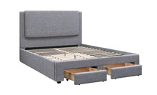 Load image into Gallery viewer, Boss Grey Fabric Storage Platform Bed

