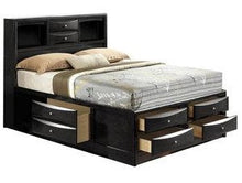 Load image into Gallery viewer, Phoenix Black Platform Bed - Multiple Storage Compartments
