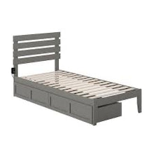 Load image into Gallery viewer, OX Platform Bed - Multiple Colors White Gray Walnut
