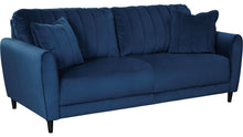 Load image into Gallery viewer, Enderlin Blue Velvet Sofa
